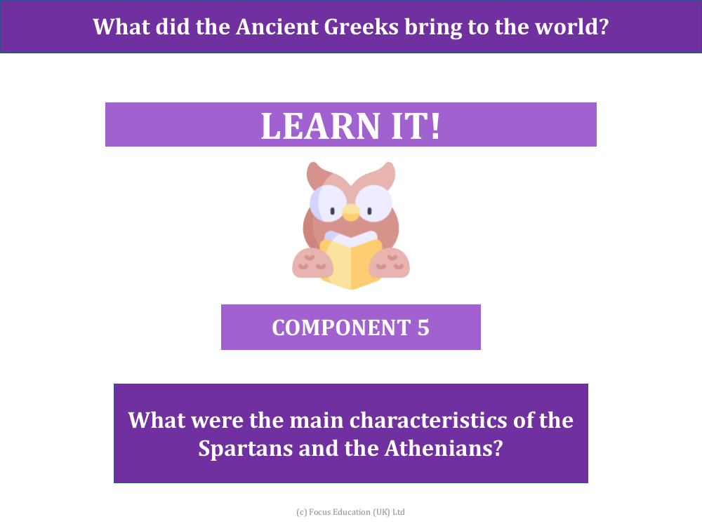 What were the main characteristics of the Spartans and the Athenians? - Presentation