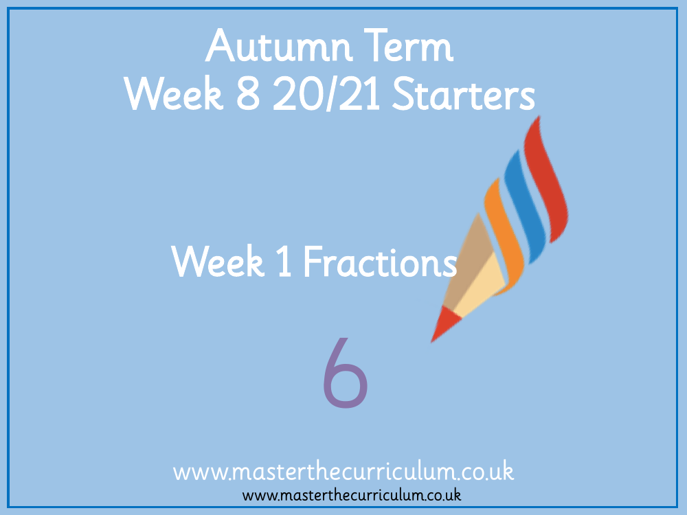 Fractions - Equivalent fractions - Starter