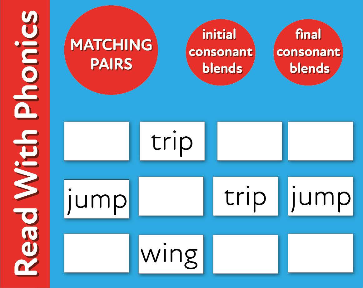 Play Initial & Final Consonant Blends Matching Pairs (3 years +) - Teacher Notes