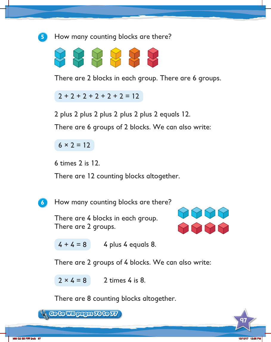 Max Maths, Year 2, Learn together, Multiplication as repeated addition (4)