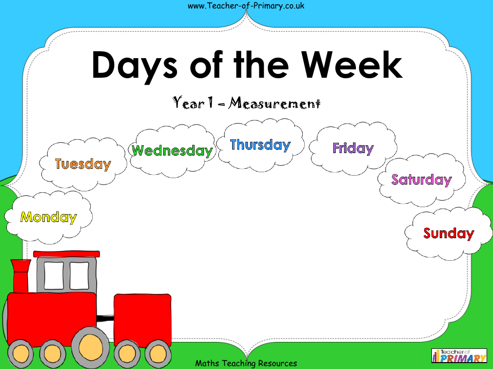 Days of the Week Measurement - Powerpoint