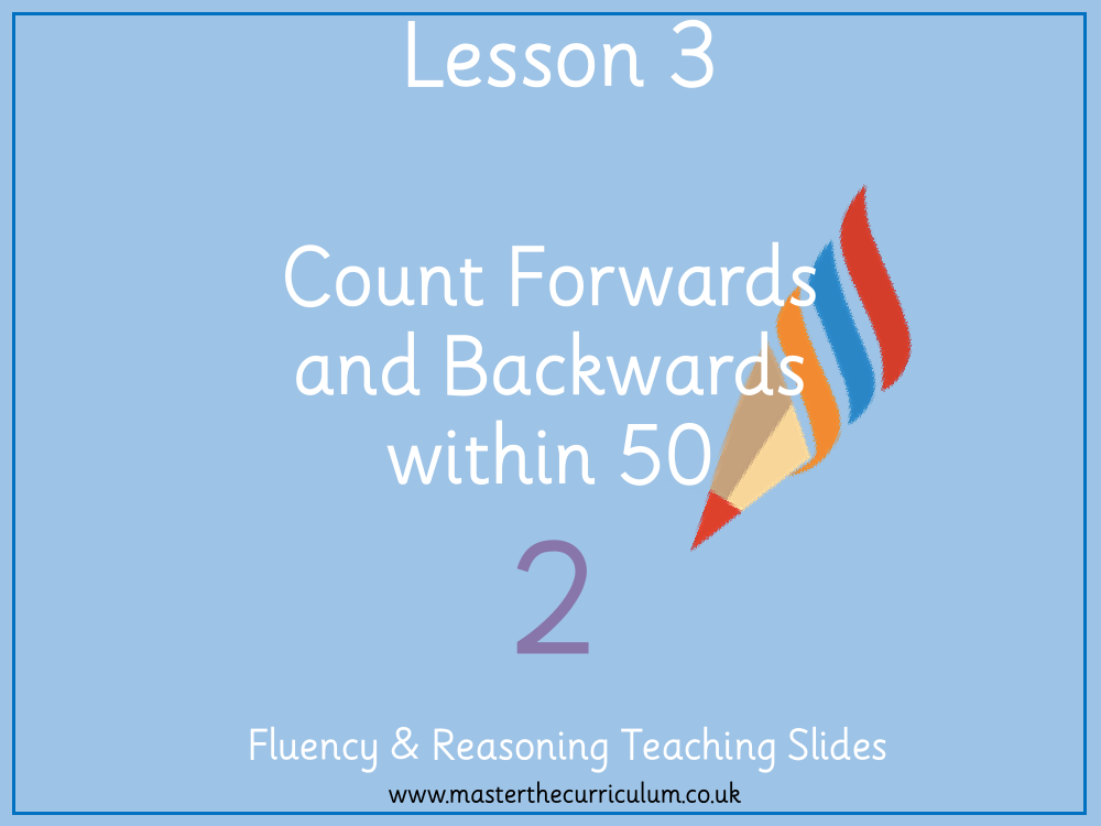 Place value - Count forwards and backwards within 50 - Presentation