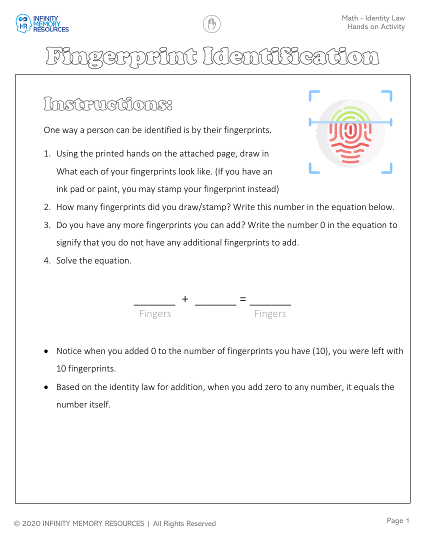 Identity Law - Hands on Activity