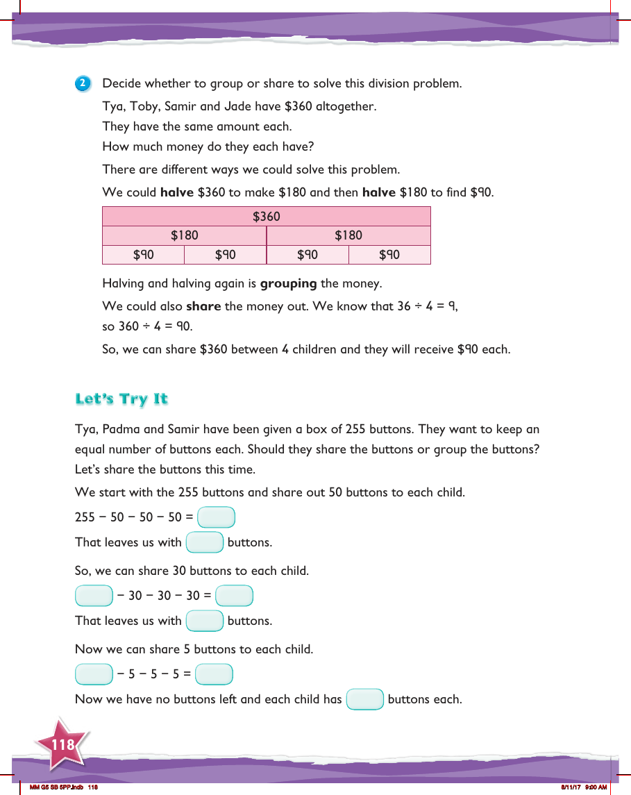 Max Maths, Year 5, Learn together, Word problems (2)