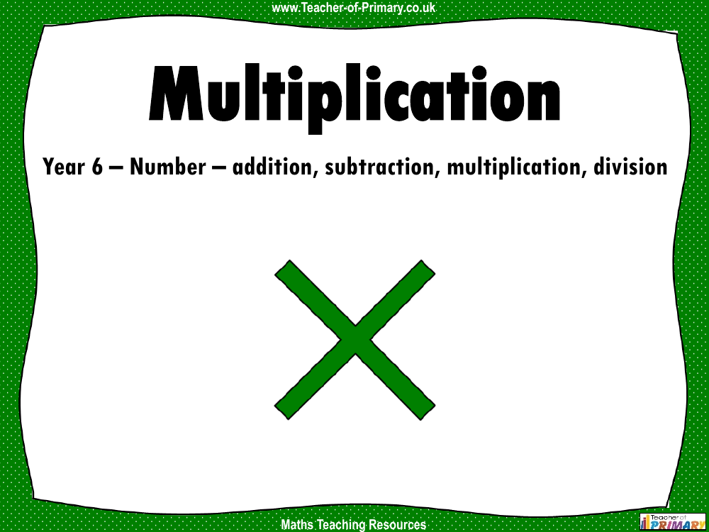 Multiplication - PowerPoint