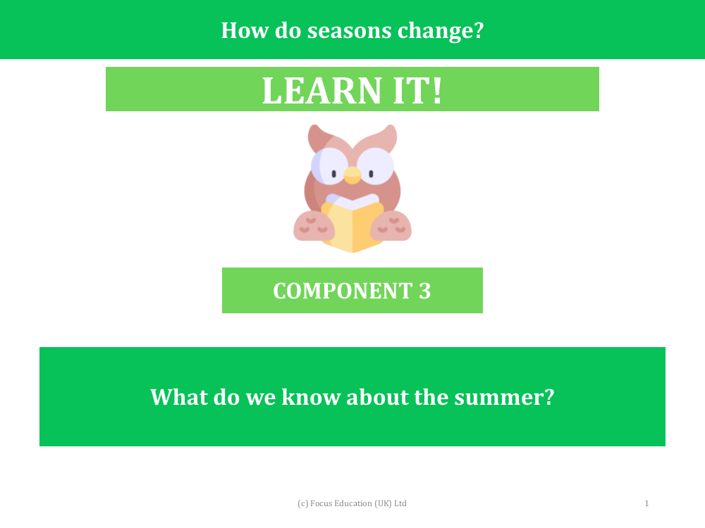 What do we know about the summer? - Presentation