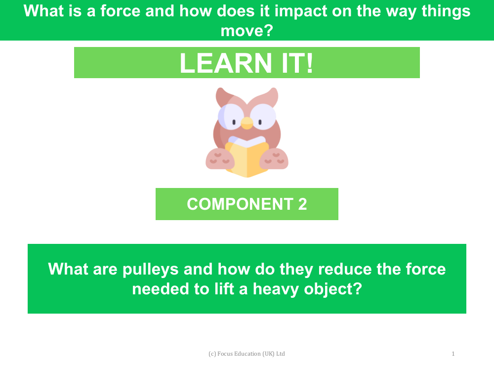 What are pulleys and how do they reduce needed to lift a heavy object? - presentation