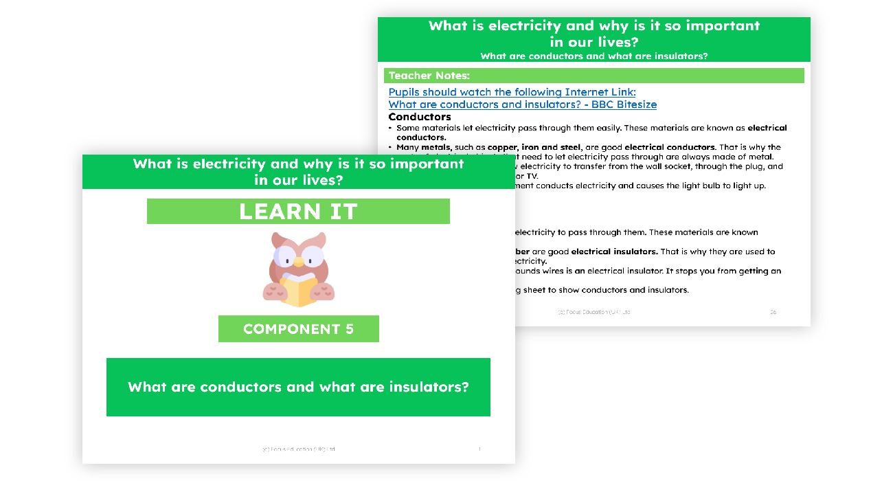 5. What are conductors and what are insulators?