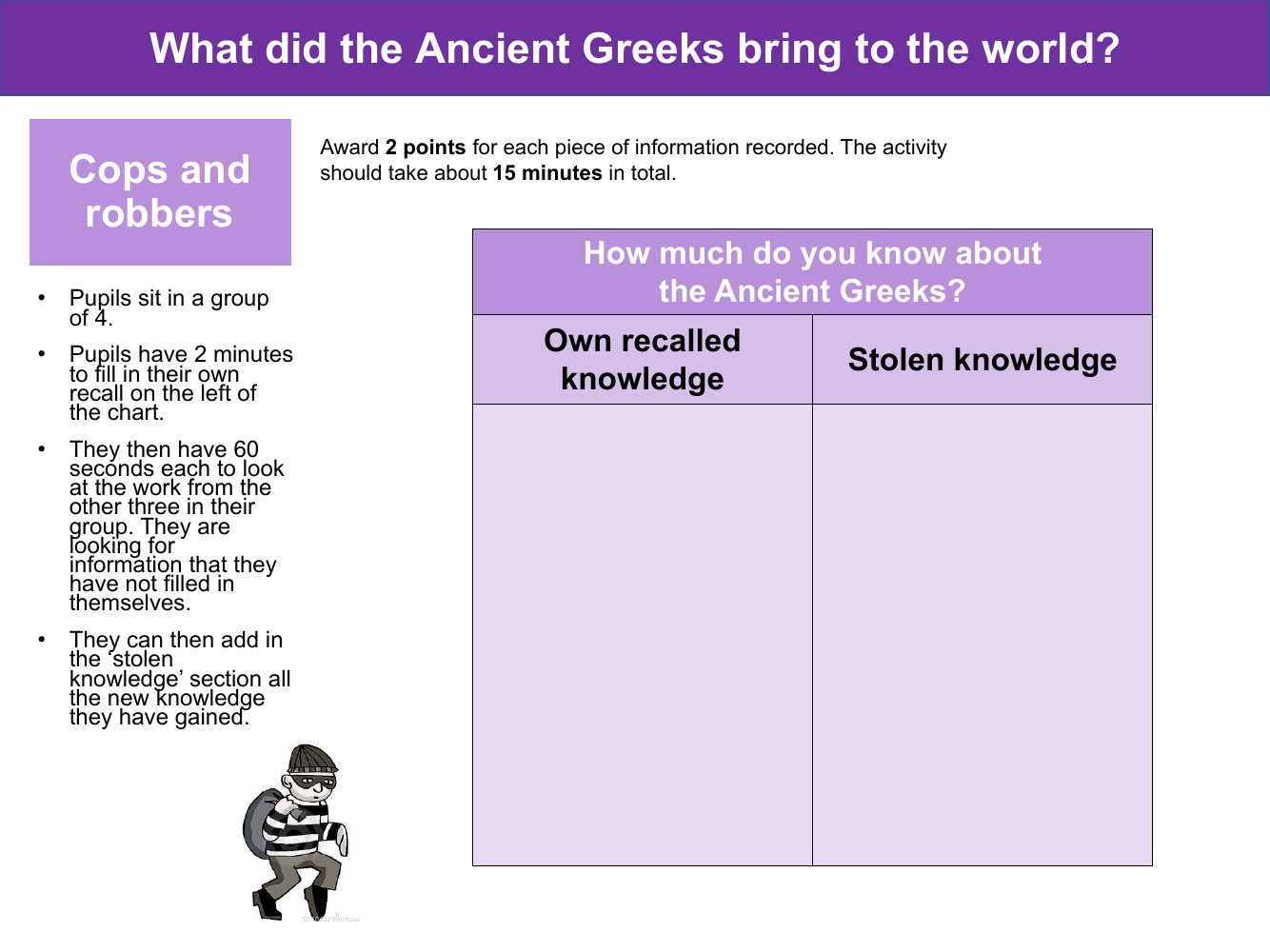 Cops and robbers - How much do you know about the Ancient Greeks?