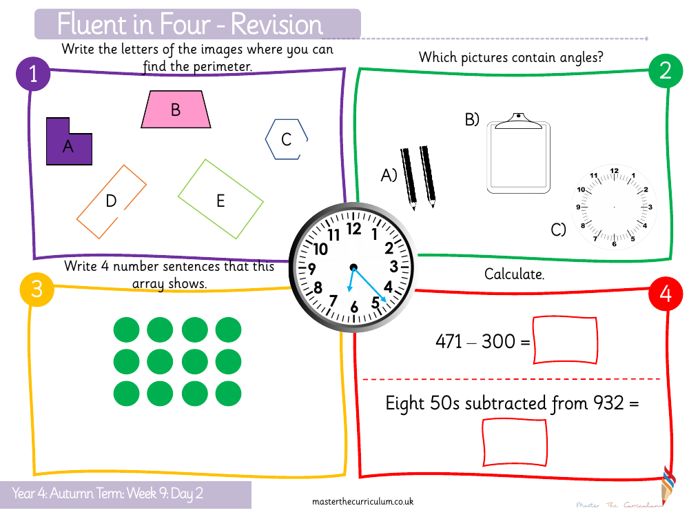 Measurement Length and Perimeter - Perimeter on a Grid - Starter