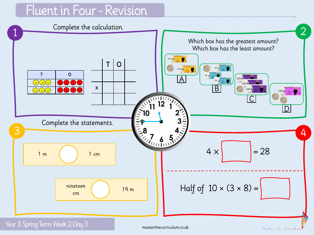 Multiplication and division - Divide two digits by one digit 1 - Starter