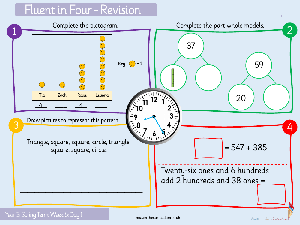 Statistics - Make tally charts - Starter