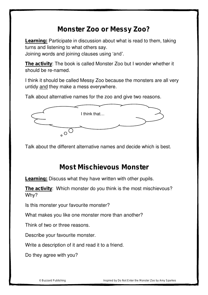 Inspired by: Monster Zoo - Week 4