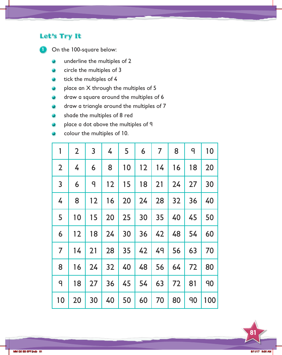 Max Maths, Year 5, Try it, Multiplication review(1)