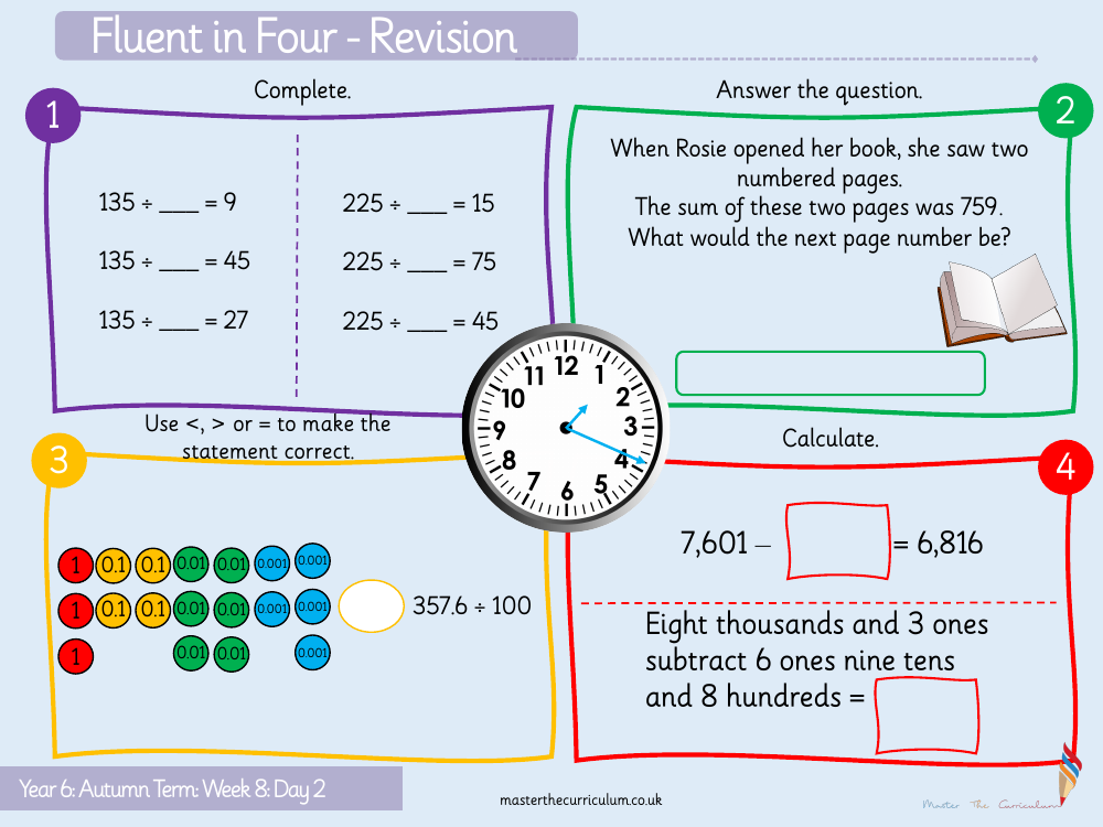 Fractions - Simplify Fractions - Starter