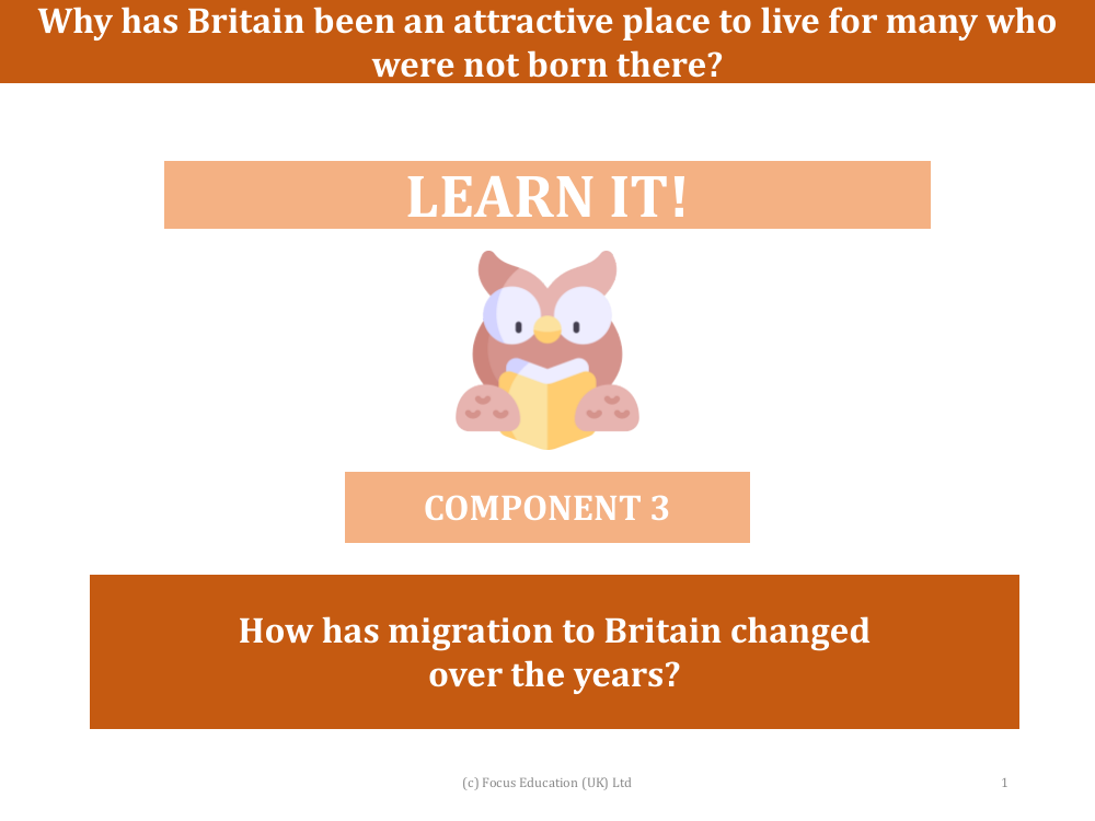 How has migration to Britain changed over the years? - Presentation