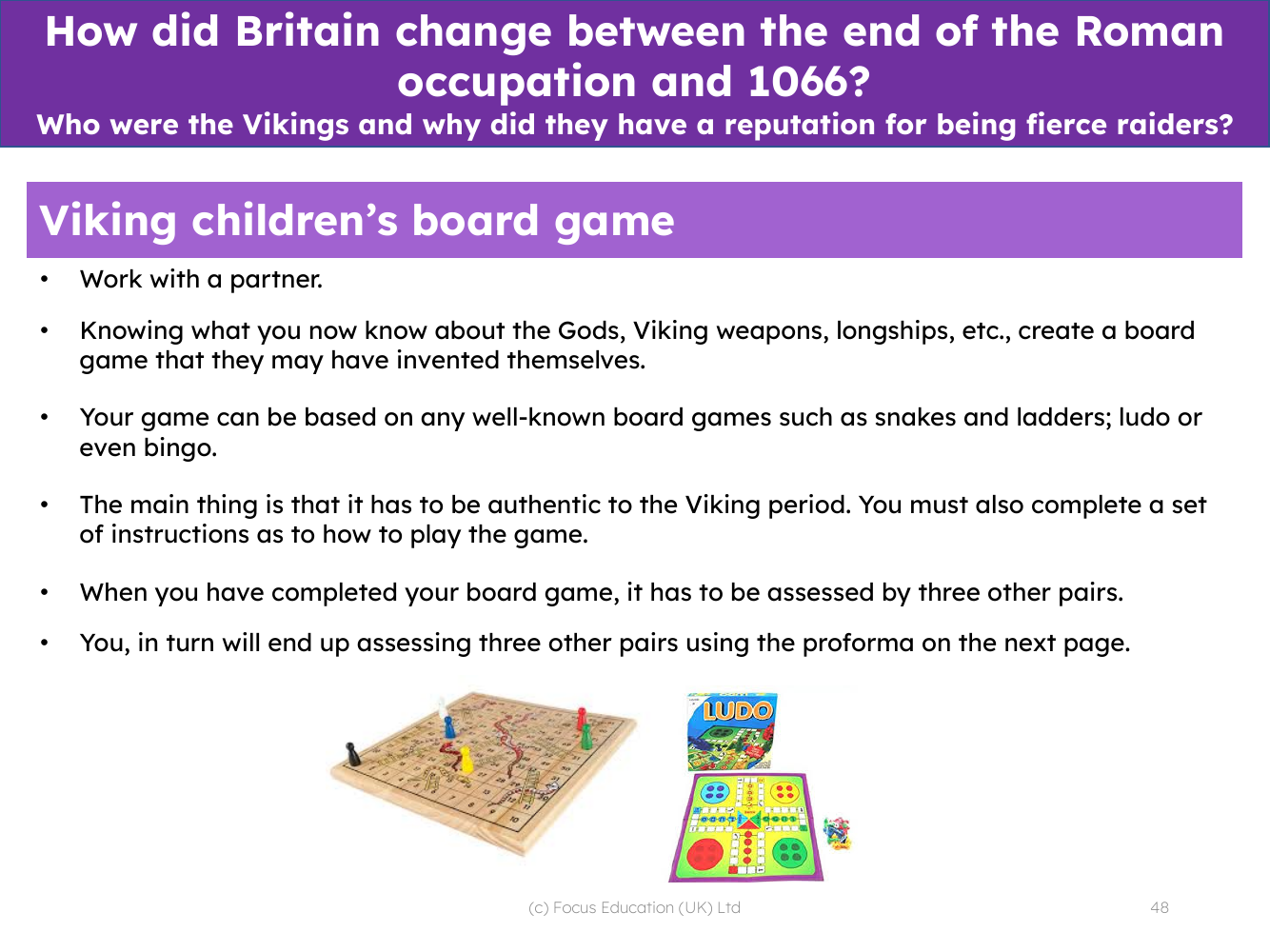 Viking children's board game - Challenge