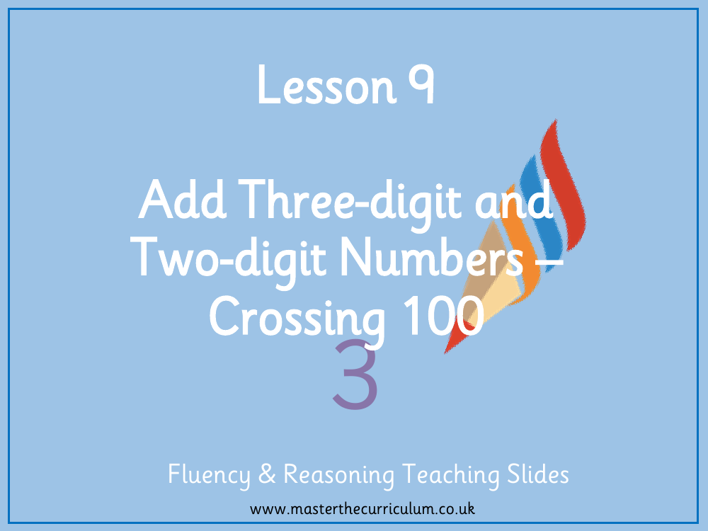 Addition and subtraction - Add three-digit and ​two-digit numbers crossing 100 - Presentation