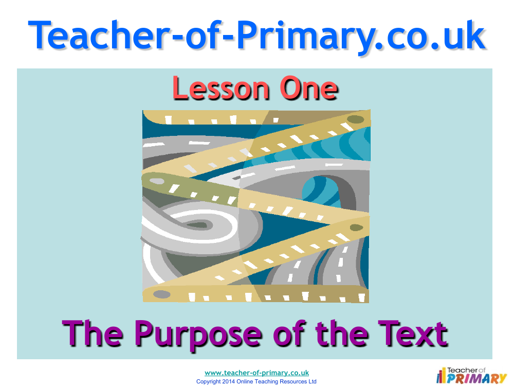 Writing to Persuade - Lesson 1 - Purpose of the Text PowerPoint