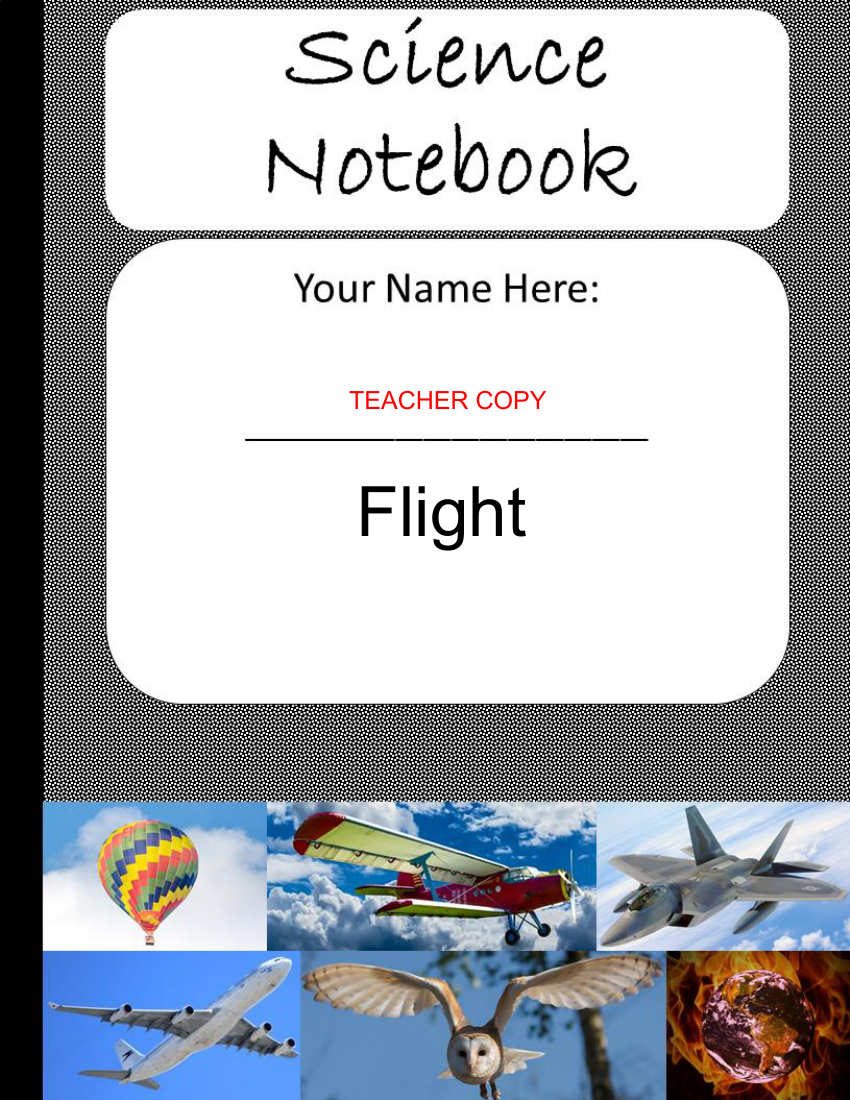 Flight - Teacher's version of Student Digital Interactive Notebook