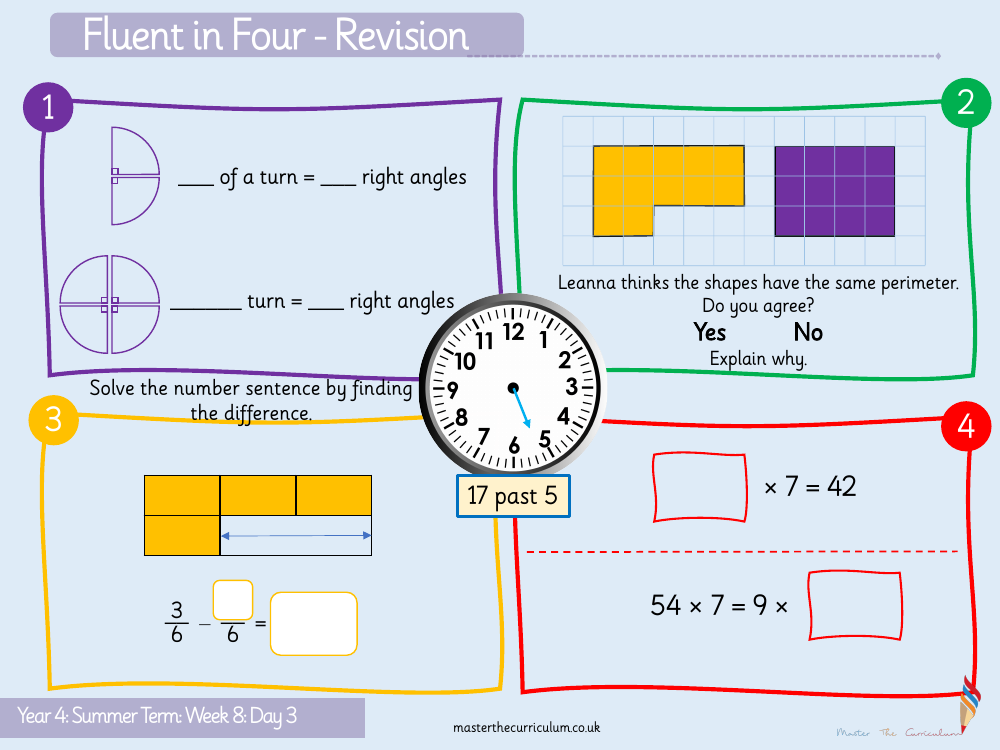 Properties of Shape - Compare Angles - Starter