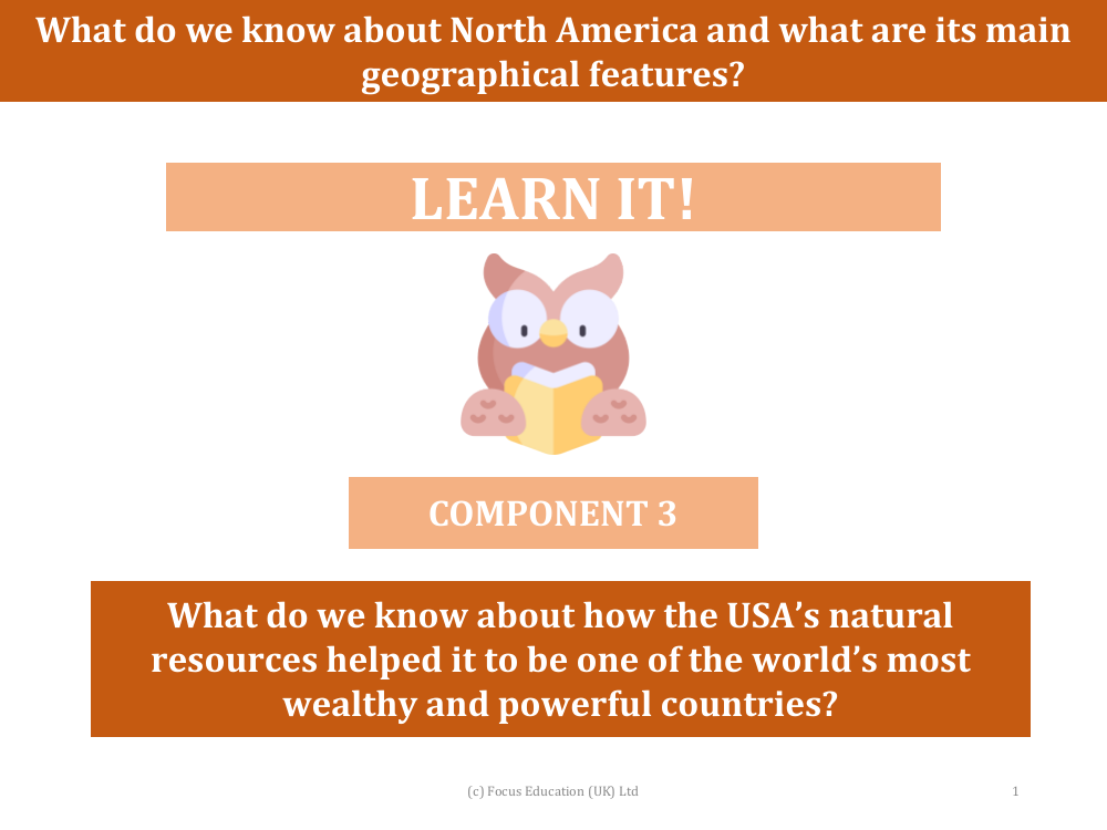 What do we know about how the USA's natural resources helped it to be one of the world's most wealthy and powerful countries?  - Presentation