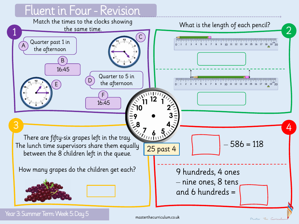 Time - Finding the duration - Starter