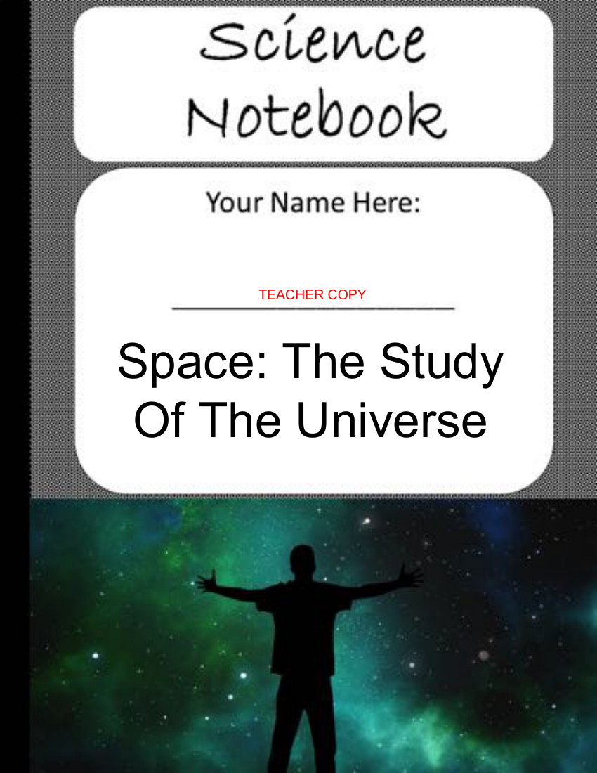 Space - Teacher's version of Student Digital Interactive Notebook