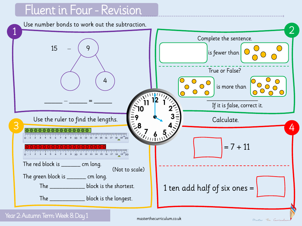 Addition and subtraction - Add two-digit numbers not crossing 10 - Starter