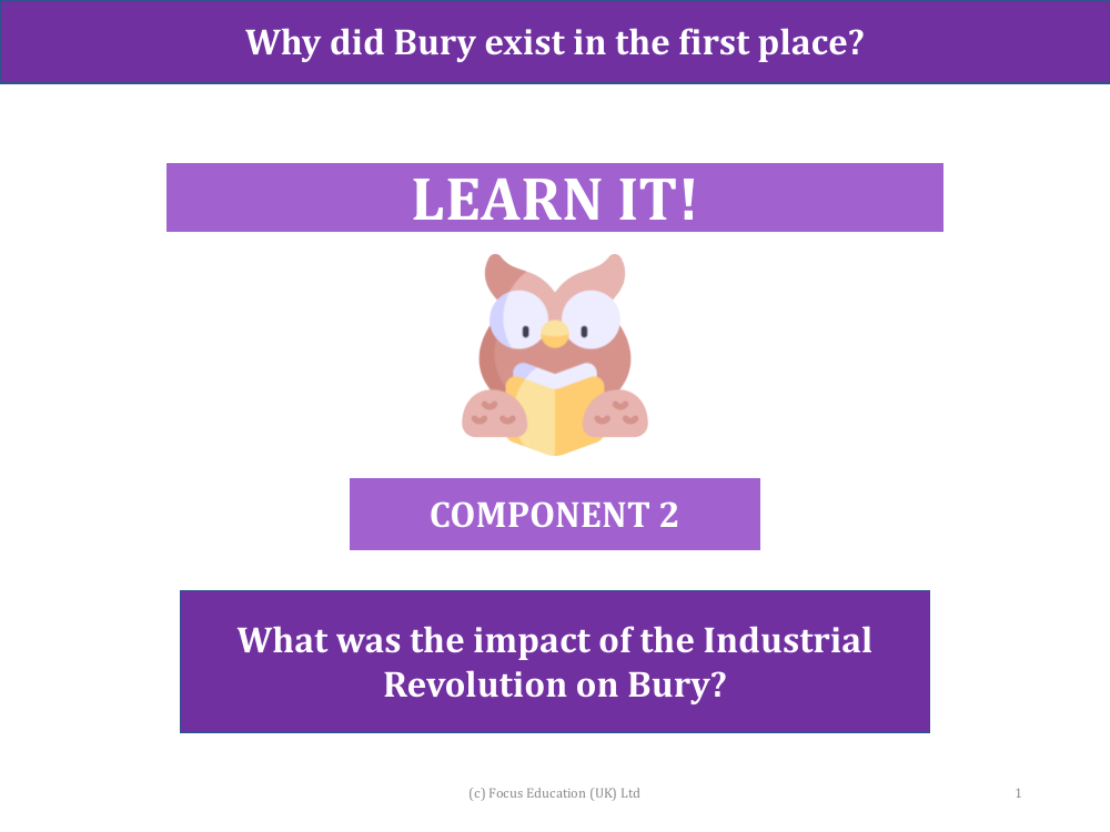 What was the impact of the Industrial Revolution on Bury - Presentation
