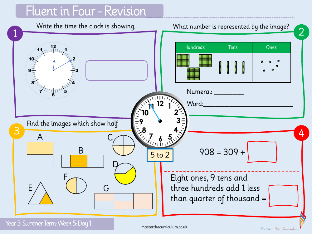 Time - Telling the time - Starter