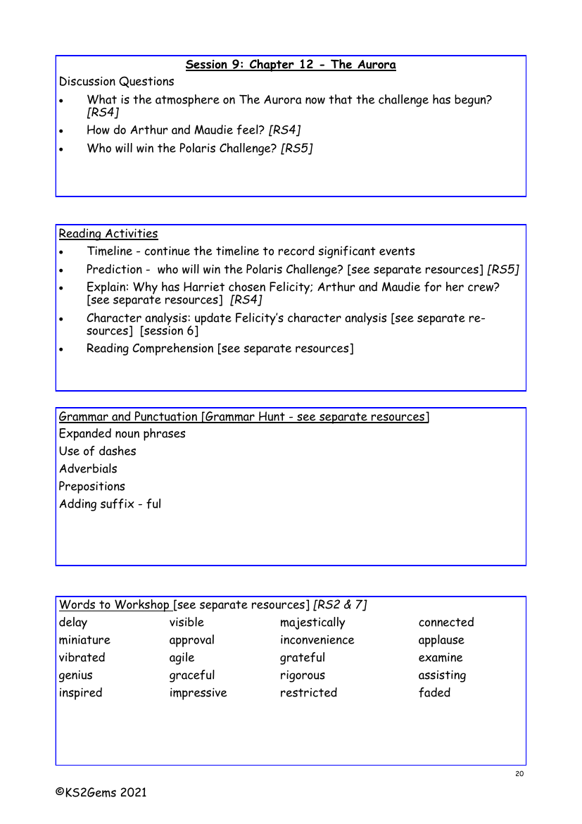 Brightstorm - Session 9 - Chapter 12 - Worksheet