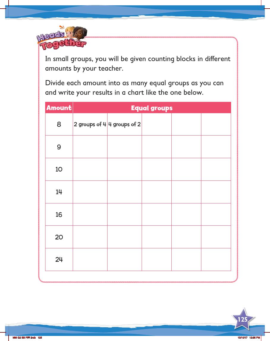 Max Maths, Year 2, Learn together, Equal sharing (5)