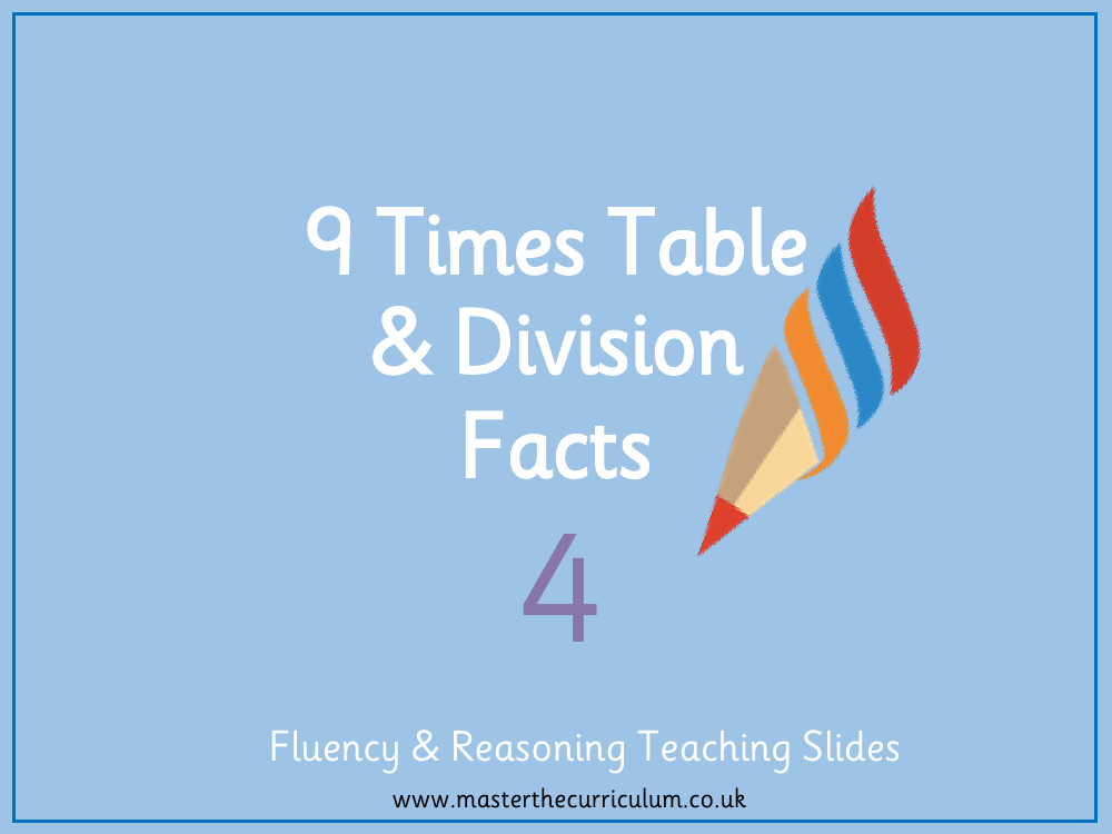 Multiplication and Division - 9 times tables and division facts - Presentation