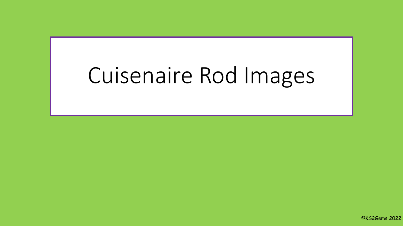 Cuisenaire Rod Images