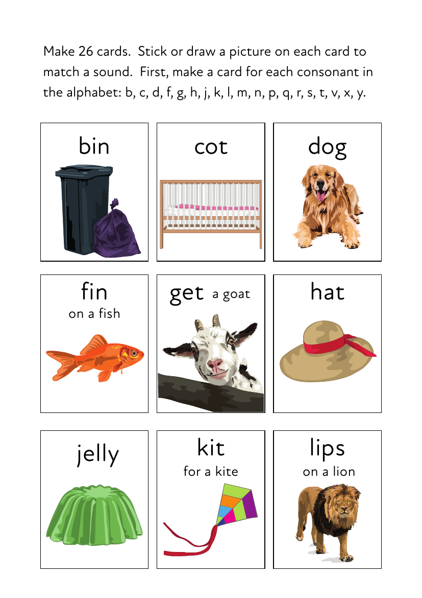 Play A Matching Game To Learn 26 Initial Sounds (3 years +) - Activity Pack