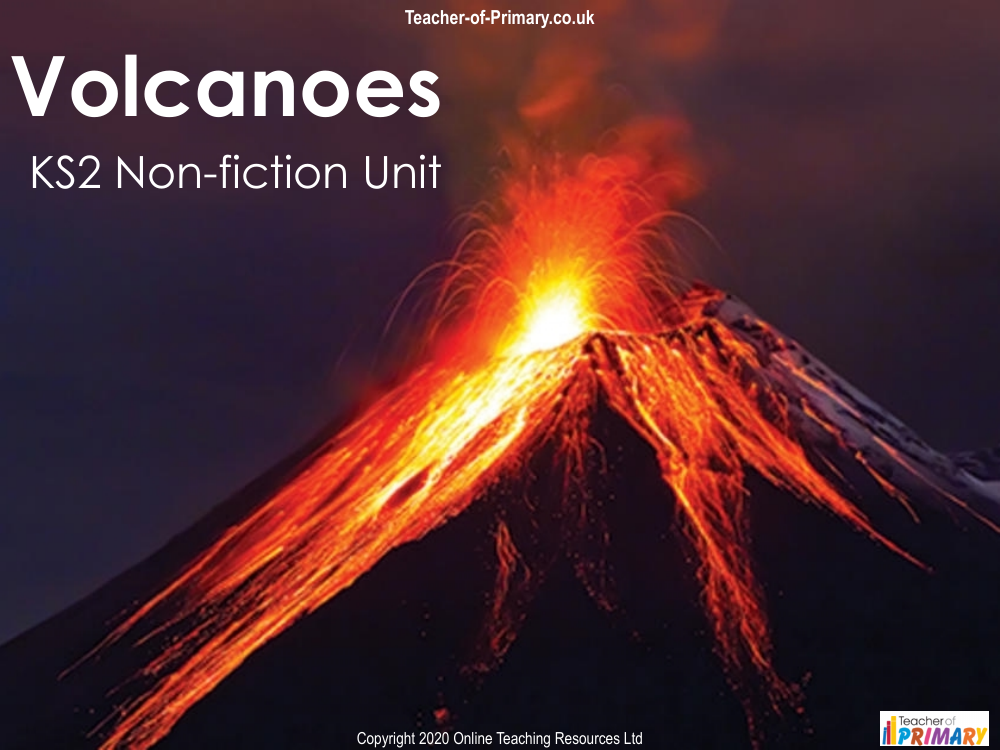 Volcanoes - Unit Learning Objectives PowerPoint