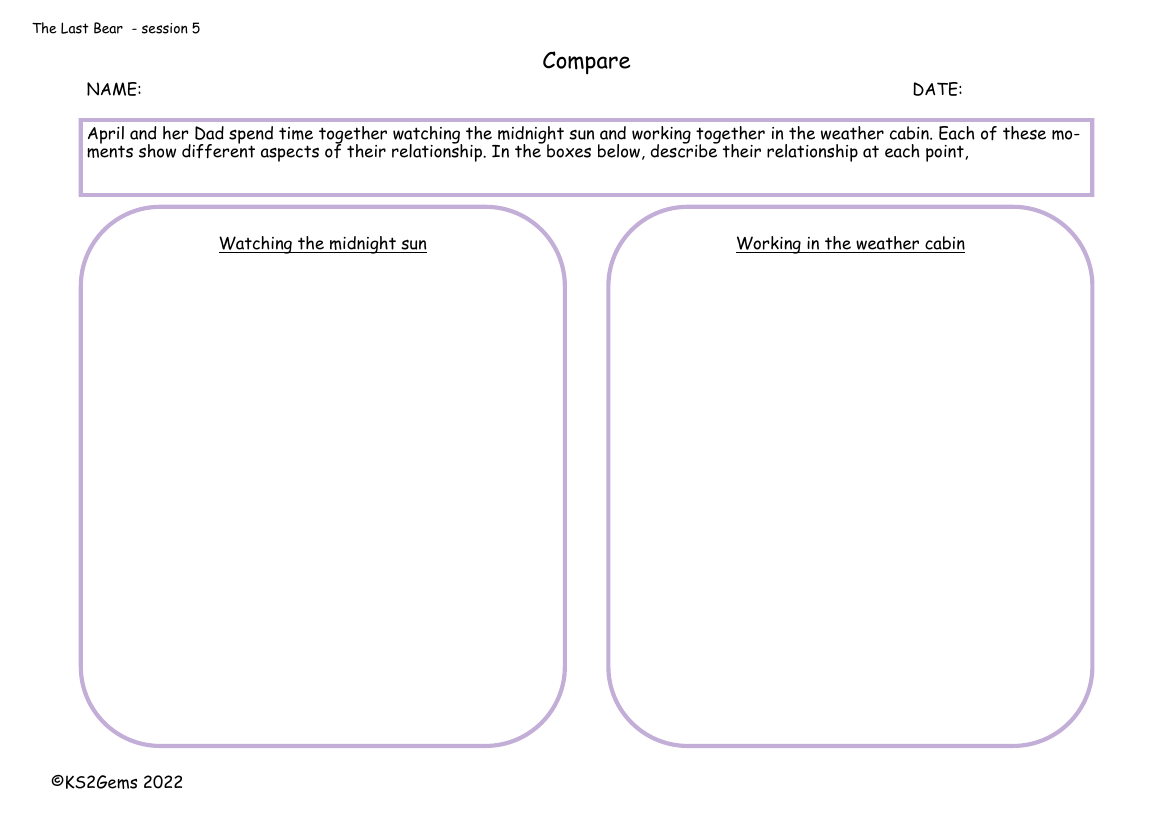 The Last Bear - Session 5 - Compare