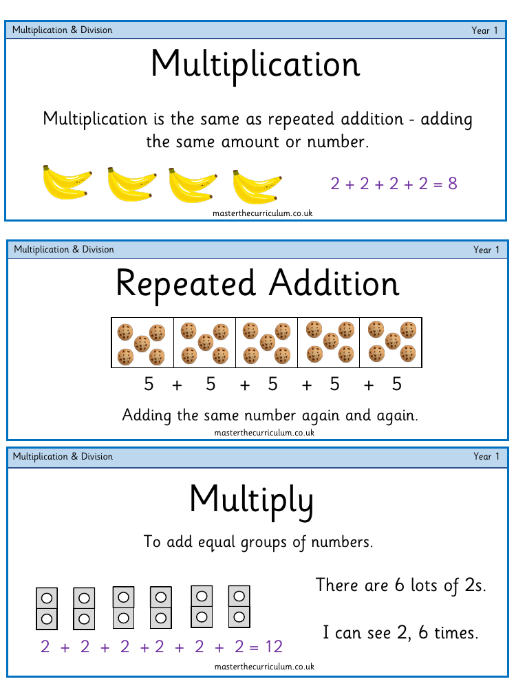 Multiplication and division - Vocabulary 2