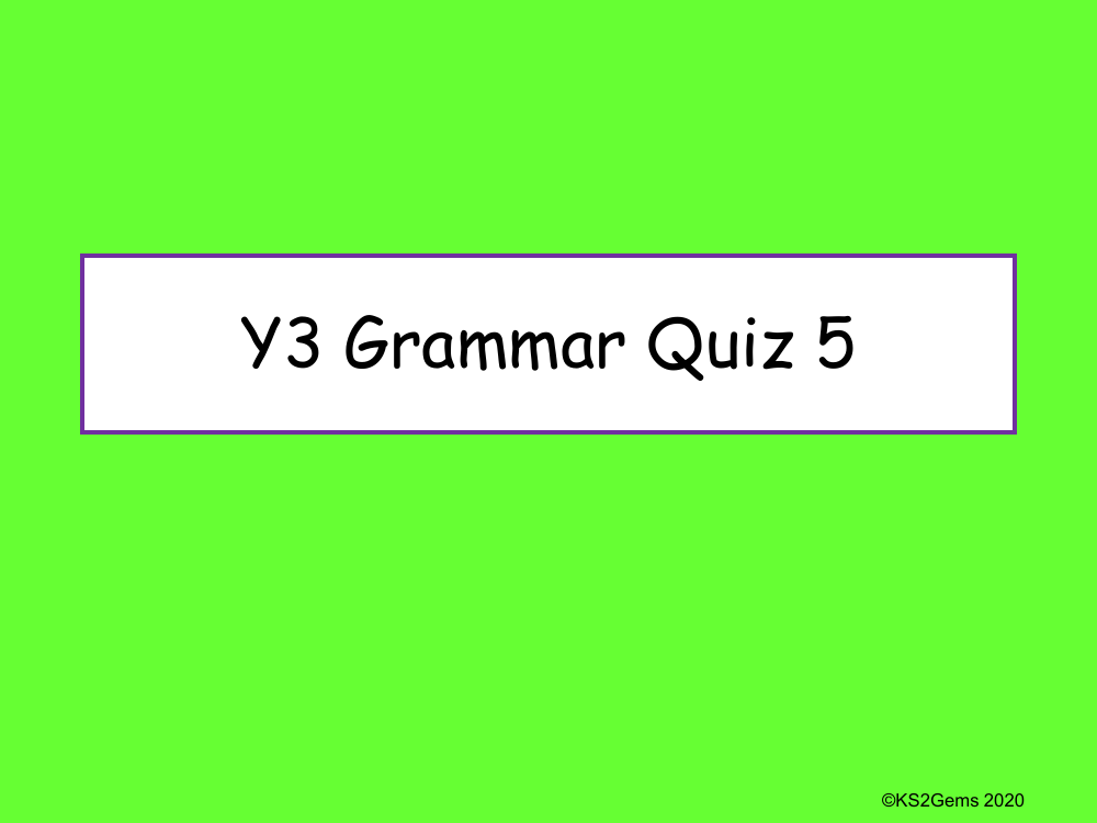 Grammar Quiz 5