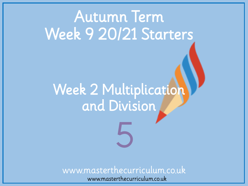 Multiplication and Division (1) - Square Numbers (2) - Starter