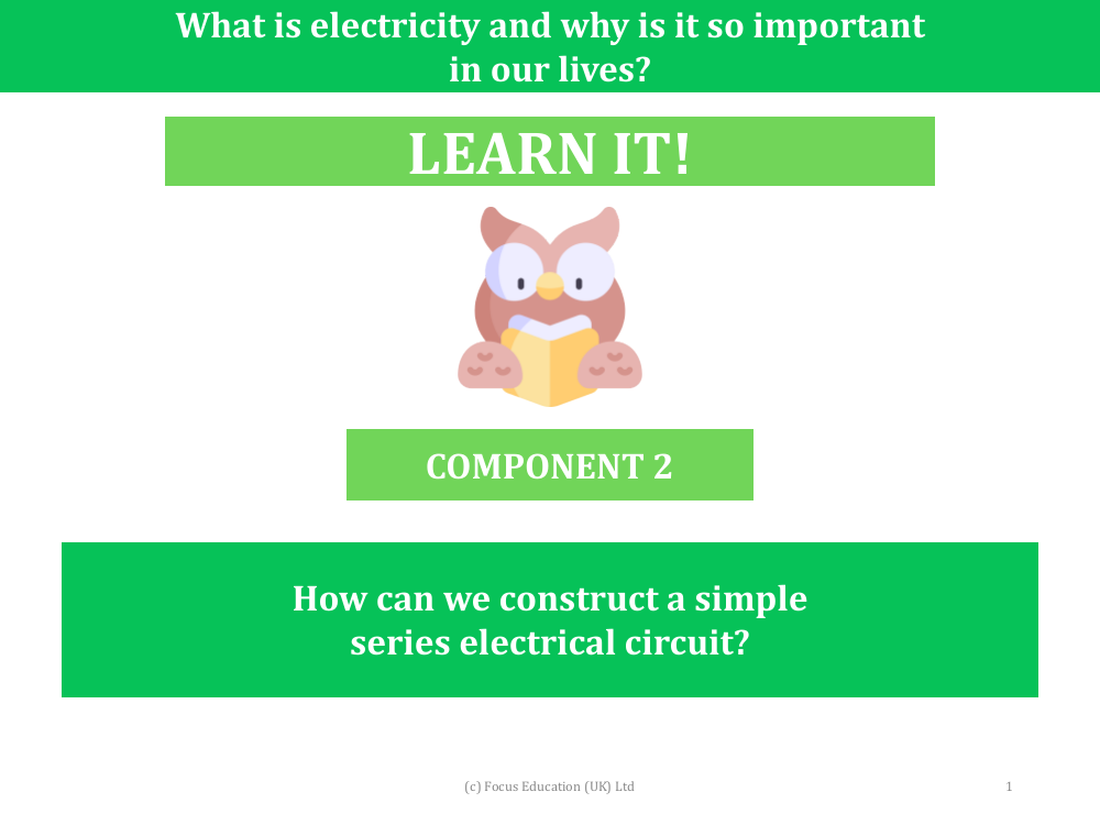 How can we construct a simple series electrical circuit? - Presentation