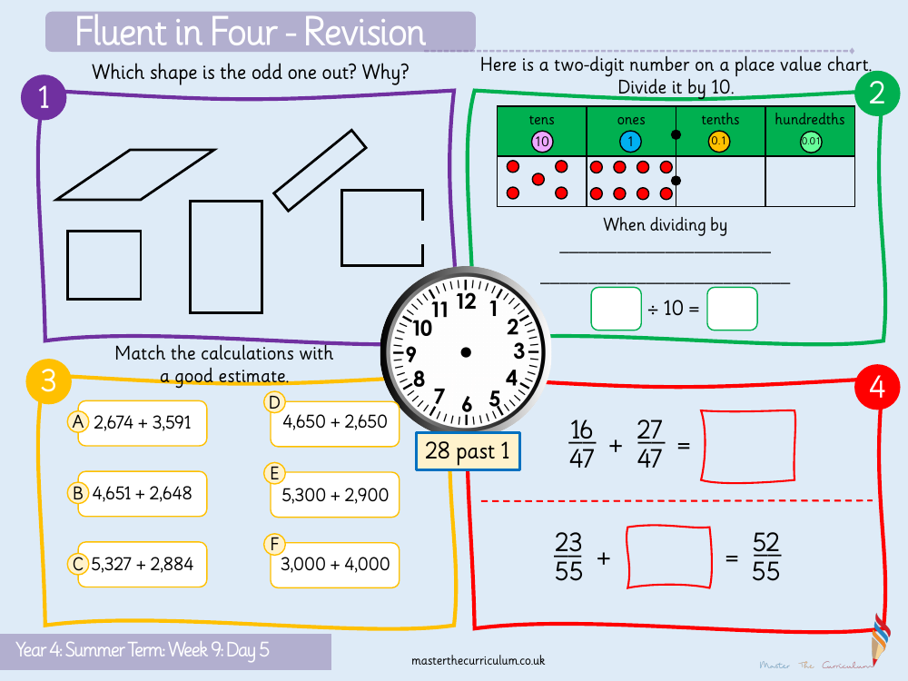 Properties of Shape - Quadrilaterals - Starter