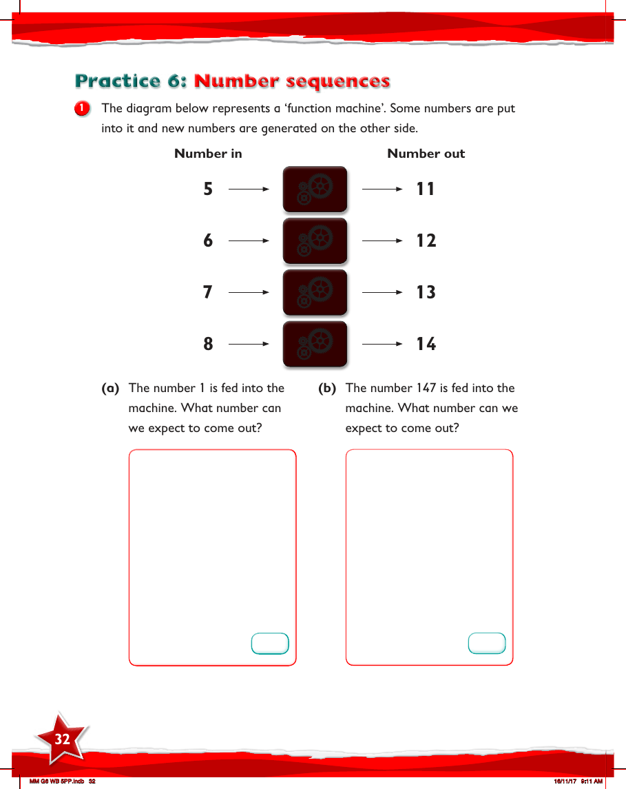 Max Maths, Year 6, Work Book, Number sequences