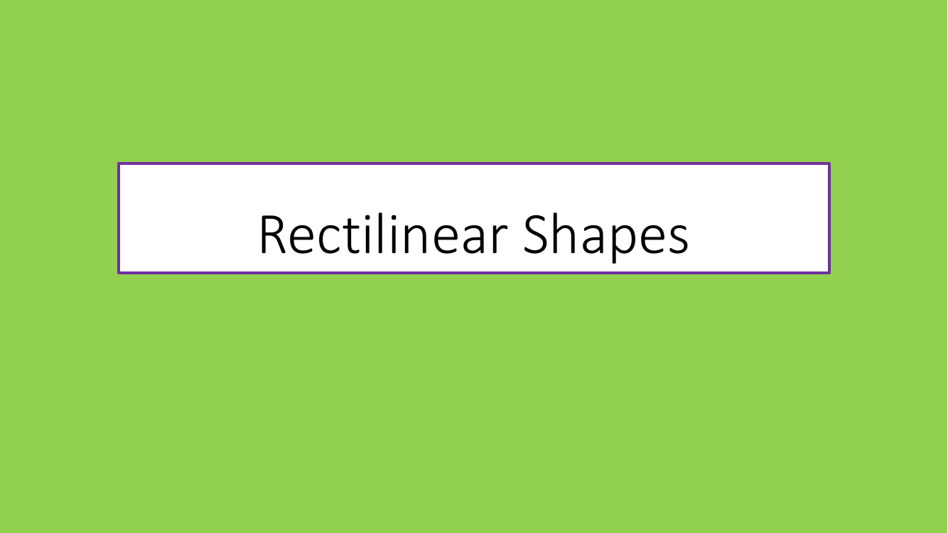 Area of rectilinear shapes