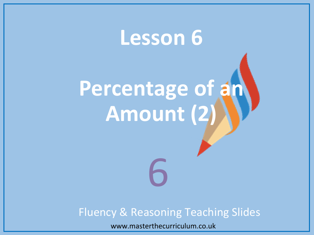 Percentages - Percentage of an amount (range of percent) - Presentation