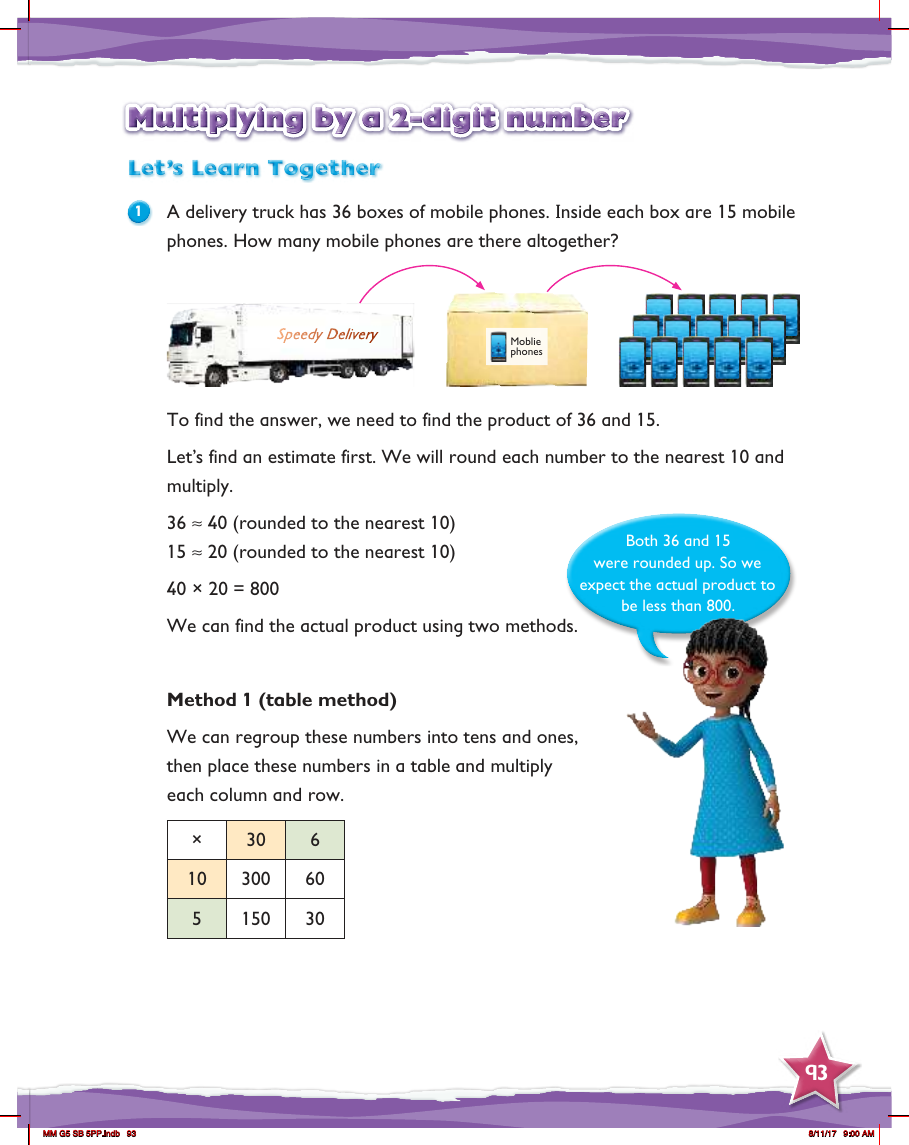Max Maths, Year 5, Learn together, Multiplying by a 2-digit number (1)