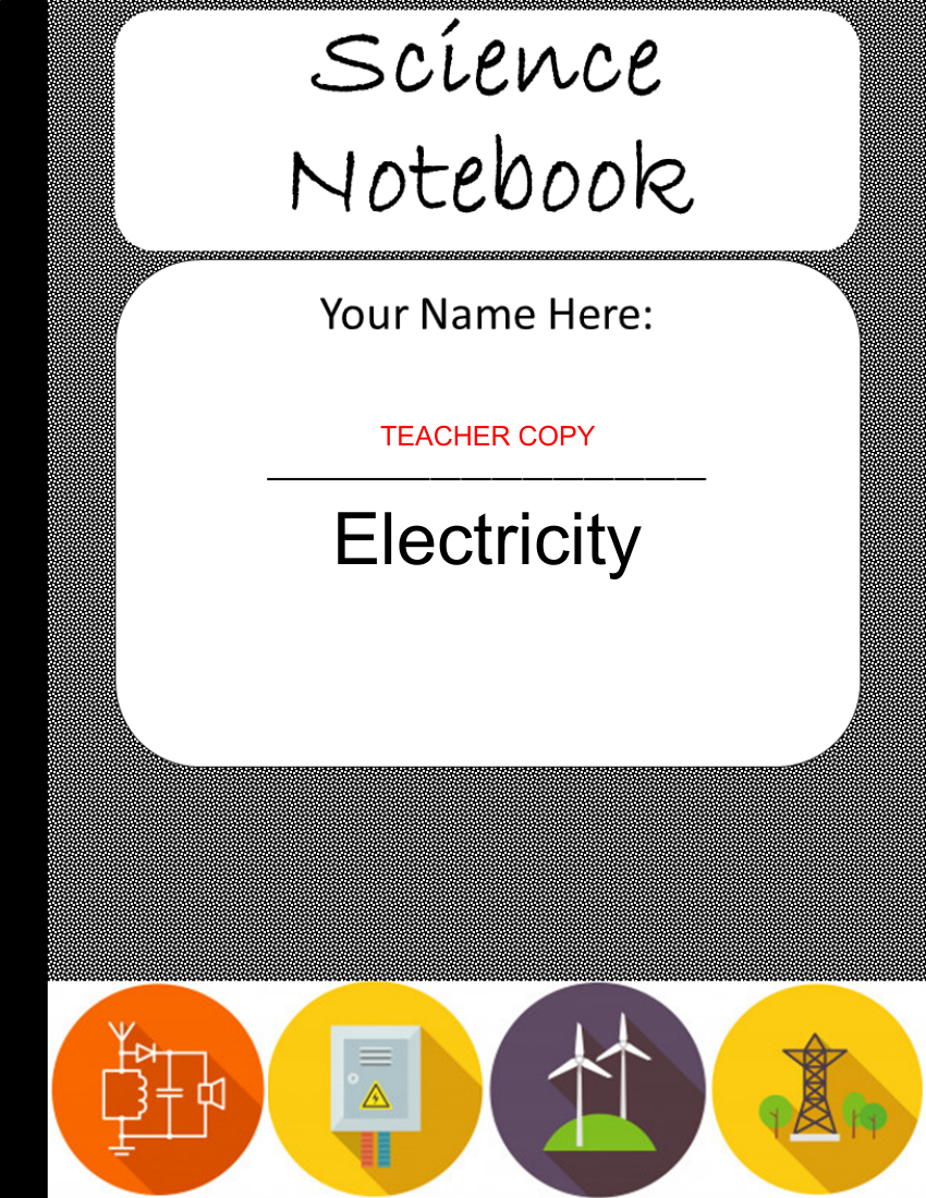 Electricity and Current - Teacher's version of Student Digital Interactive Notebook