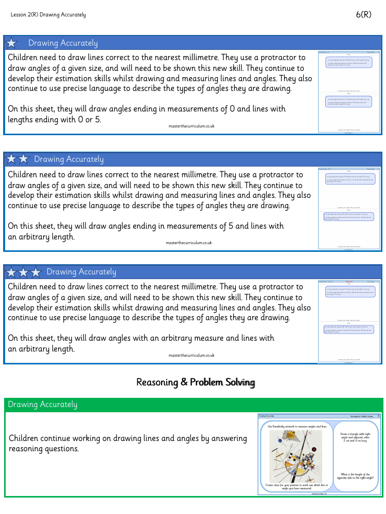 Properties of Shape - Draw Lines and Angles Accurately - Worksheet