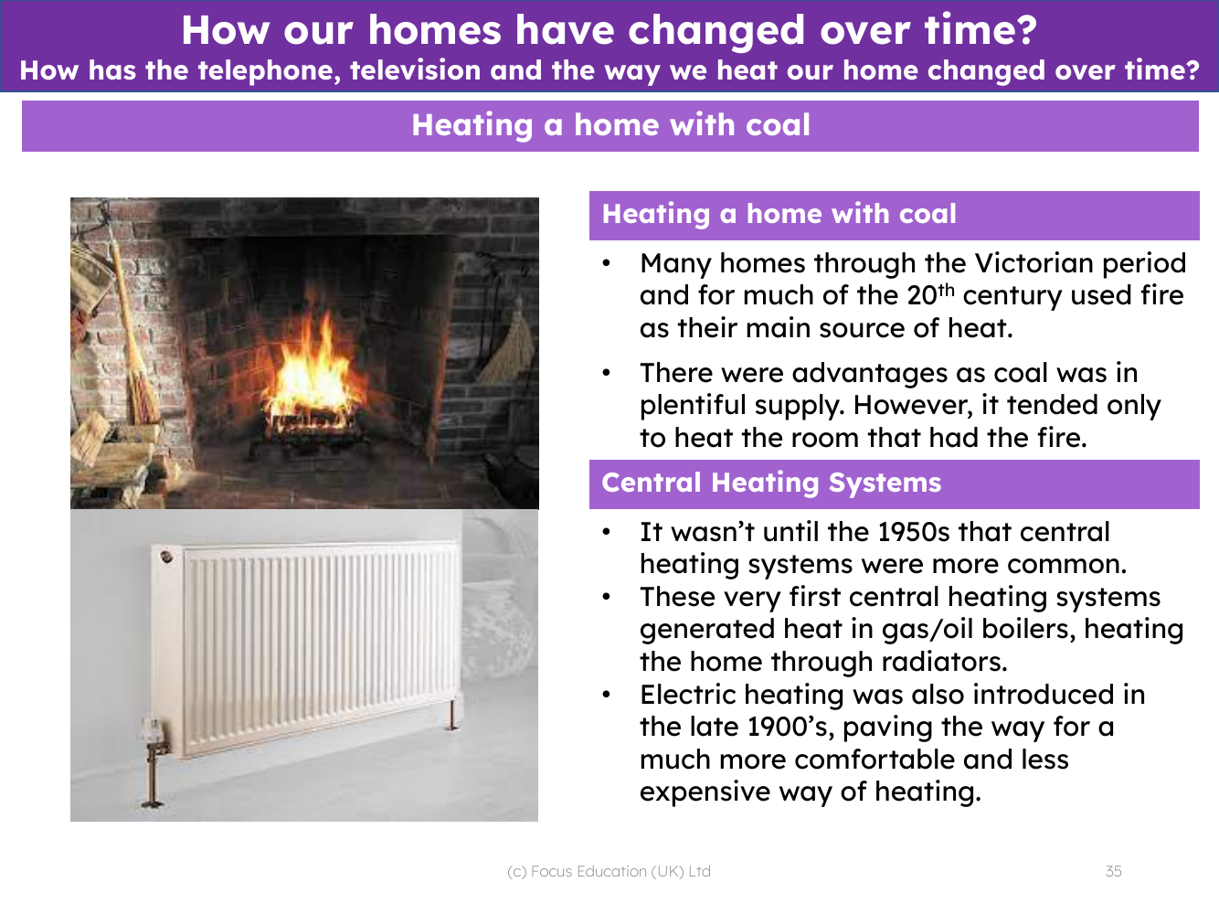 Changes to how we heat out homes - Info sheet